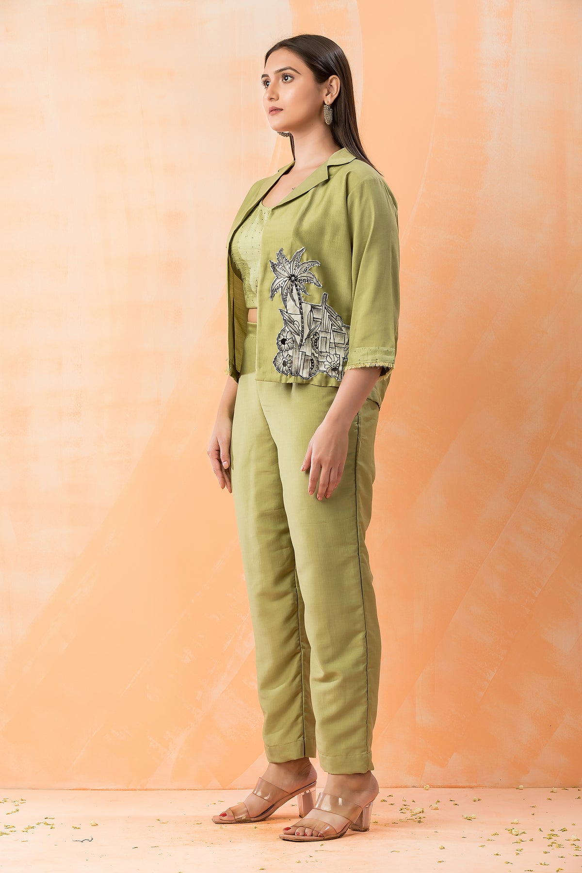 Designer Cotton Co-ord Set with Jacket