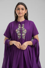 Embroidered Indo-Western Gown