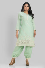 Sacred Suta Designer Mulmul Kurta Pant Set