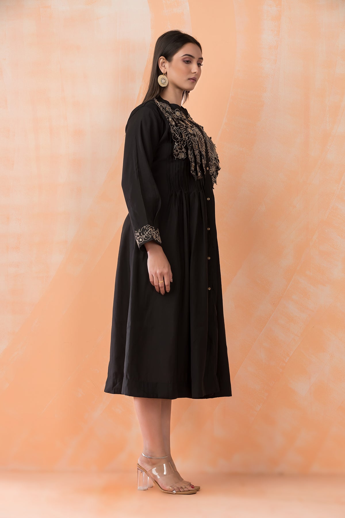 Designer Dress with Yoke work