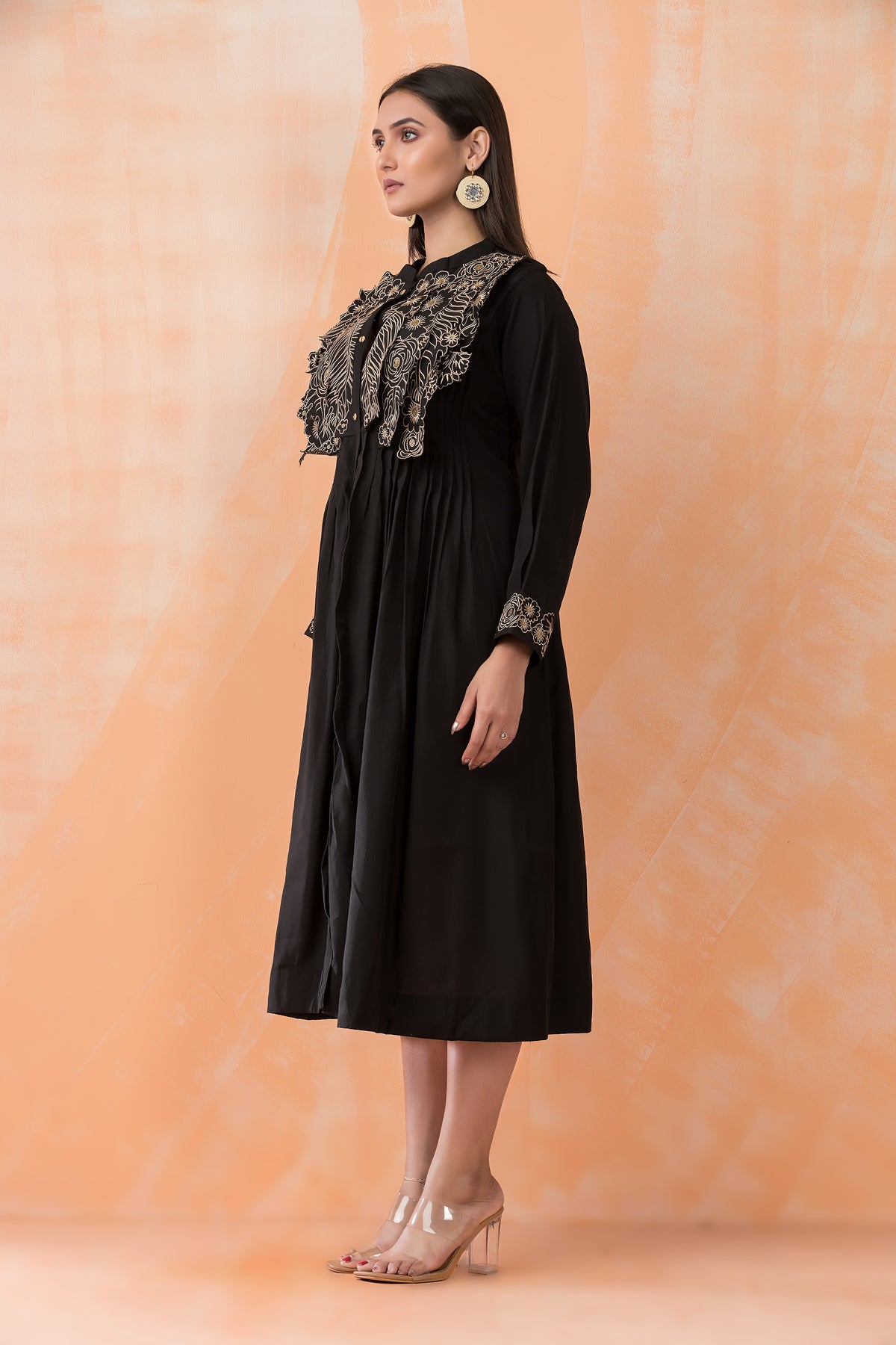 Designer Dress with Yoke work