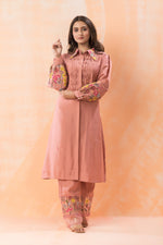 Designer Collared Kurta Set