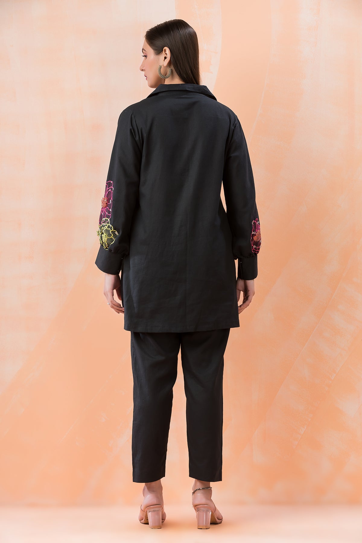 Hand Embroidered Cotton Co-ord Set