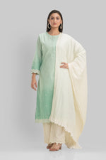 Embroidered Cotton Kurta-Pant-Dupatta Set