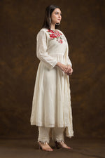 Designer Muslin Kurta-Pant-Dupatta Set