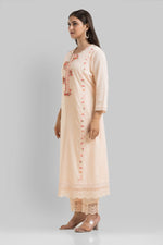 Designer Muslin Kurta-Pant-Dupatta Set