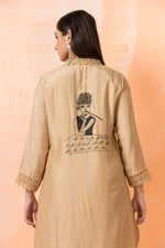 Designer Hand Painted Camric Kurta-Pant Set