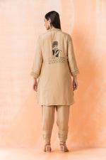 Designer Hand Painted Camric Kurta-Pant Set