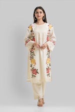 Designer Chanderi Kurta Pant Set