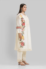 Designer Chanderi Kurta Pant Set