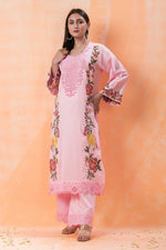 Embroidered Cotton Kurta-Pant Set