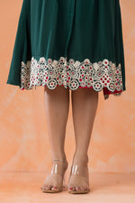 Knee length Boring work Designer Dress