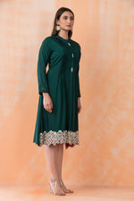 Knee length Boring work Designer Dress