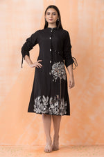 Knee Length Designer Silk Dress