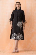 Knee Length Designer Silk Dress