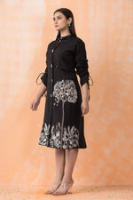 Knee Length Designer Silk Dress