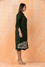 Knee Length Designer Silk Dress