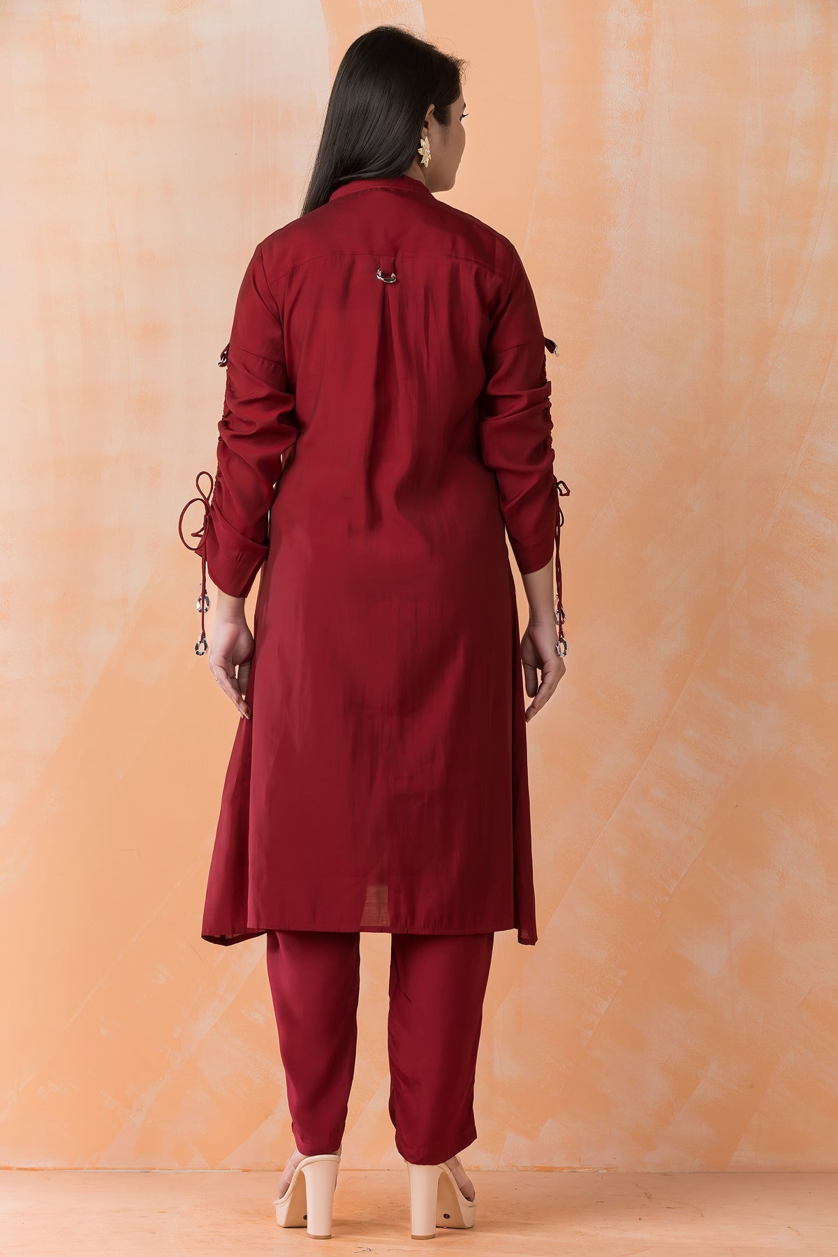 Designer Silk Kurta Pant Set