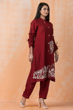 Designer Silk Kurta Pant Set