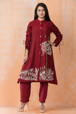 Designer Silk Kurta Pant Set