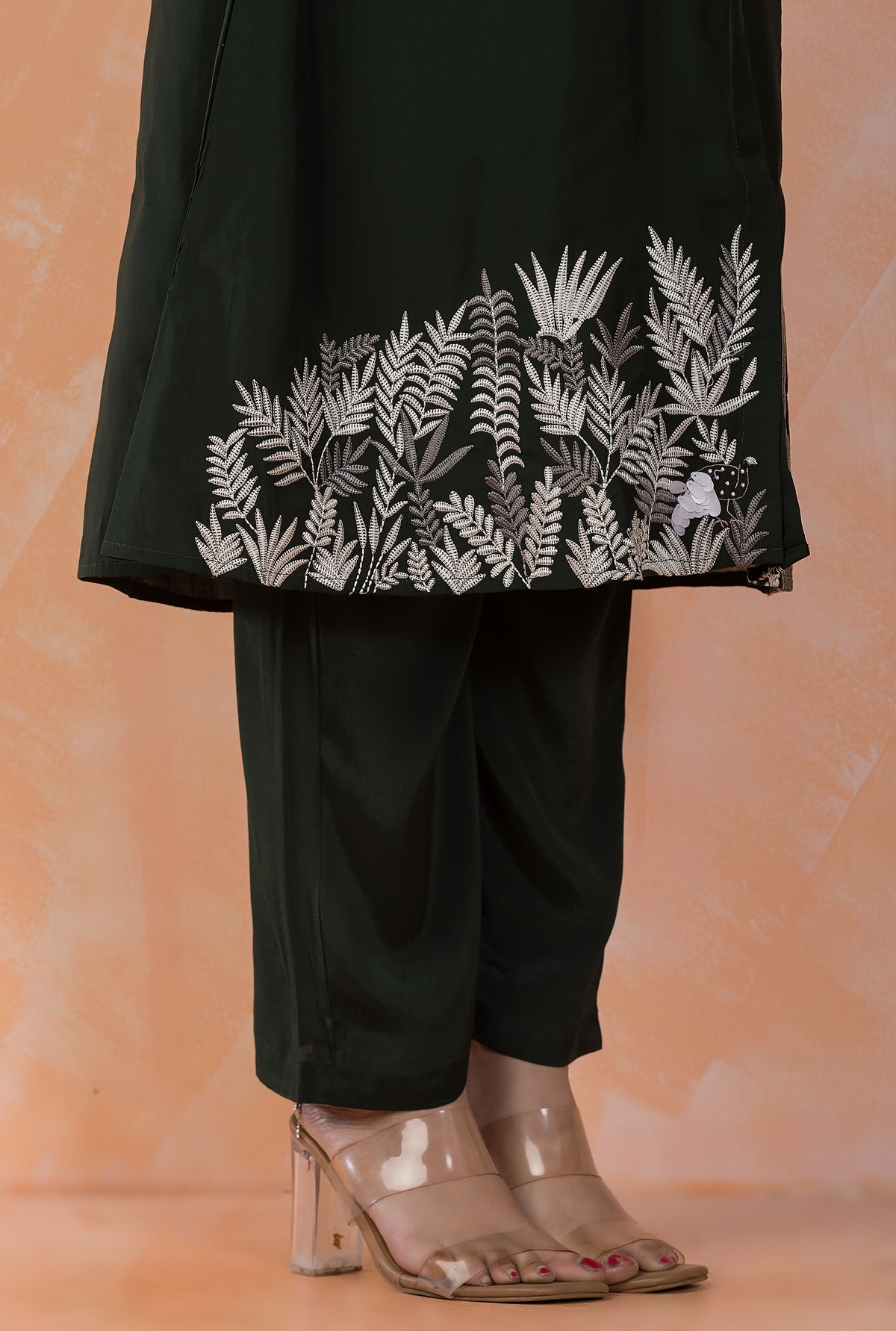 Designer Silk Kurta Pant Set