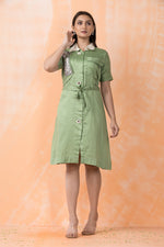 Designer Knee Length Cotton Dress