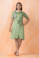 Designer Knee Length Cotton Dress