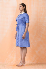 Designer Knee Length Cotton Dress