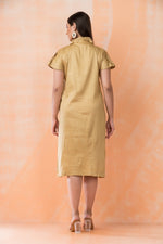 Knee Length Designer Patchwork Dress