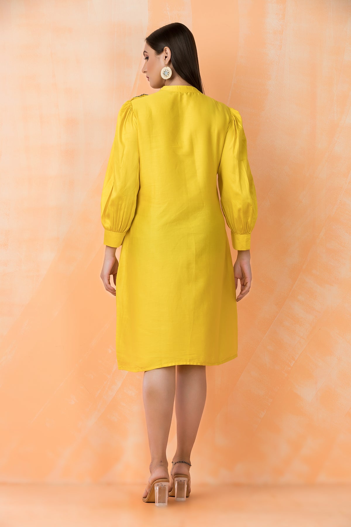 Knee Length Designer Cotton Dress