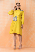 Knee Length Designer Cotton Dress