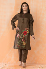 Embroidered Cotton Kurti-Pant Set