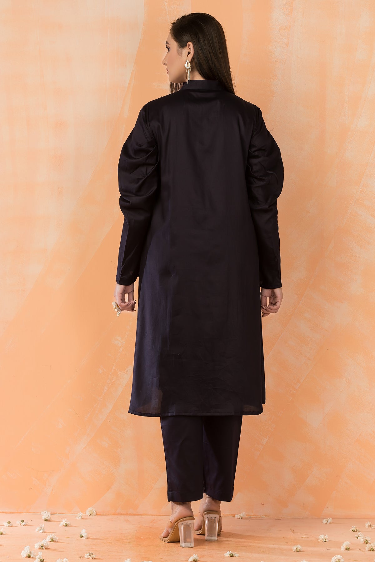 Embroidered Cotton Kurti-Pant Set