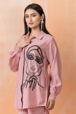 Embroidered Silk Co-ord Set