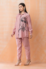 Embroidered Silk Co-ord Set