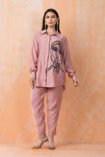 Embroidered Silk Co-ord Set