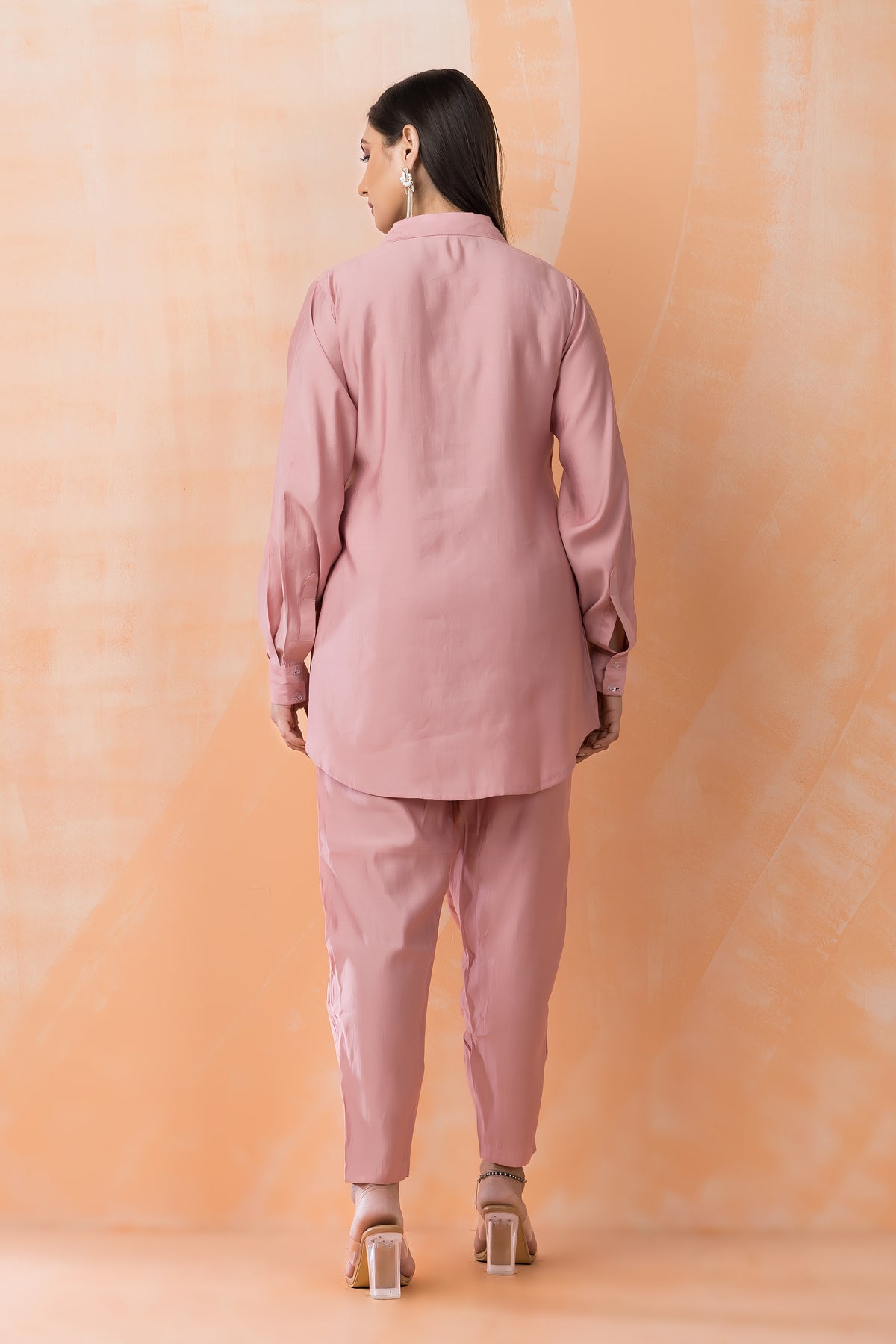 Embroidered Silk Co-ord Set