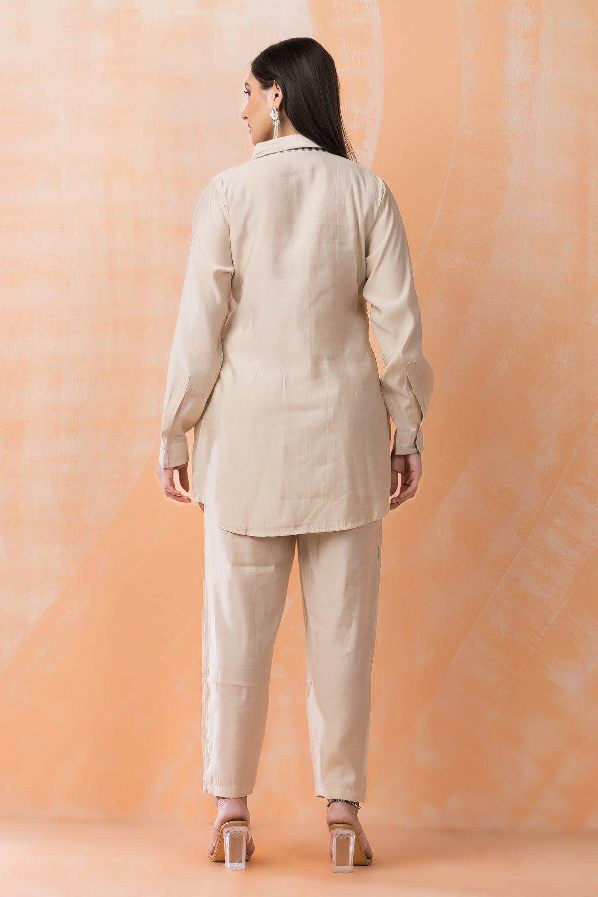 Embroidered Silk Co-ord Set