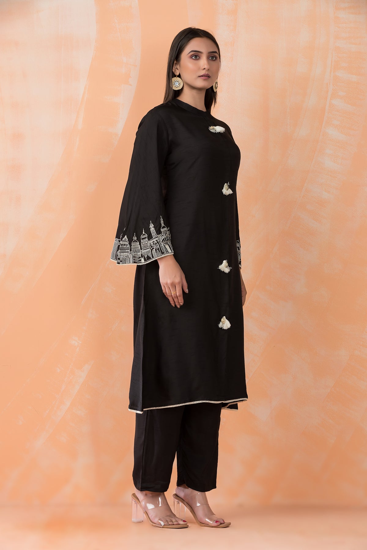 Silk Kurti-Pant Set