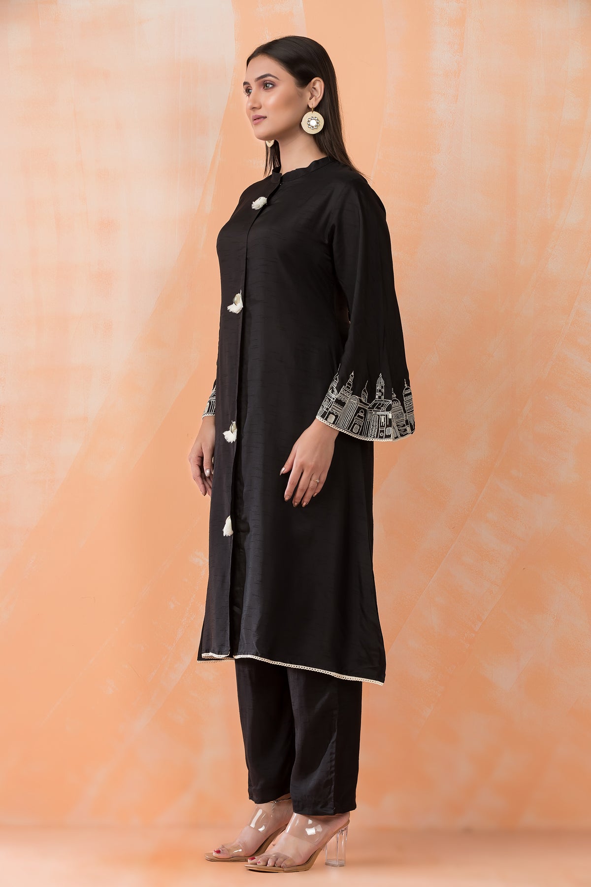 Silk Kurti-Pant Set