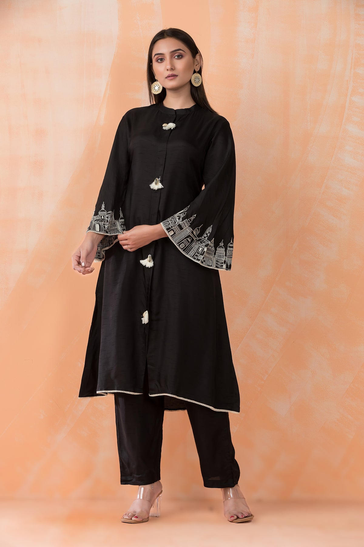 Silk Kurti-Pant Set