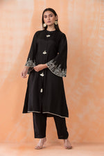 Silk Kurti-Pant Set