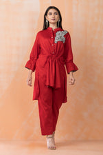 Cotton Co-ord Set with Patchwork