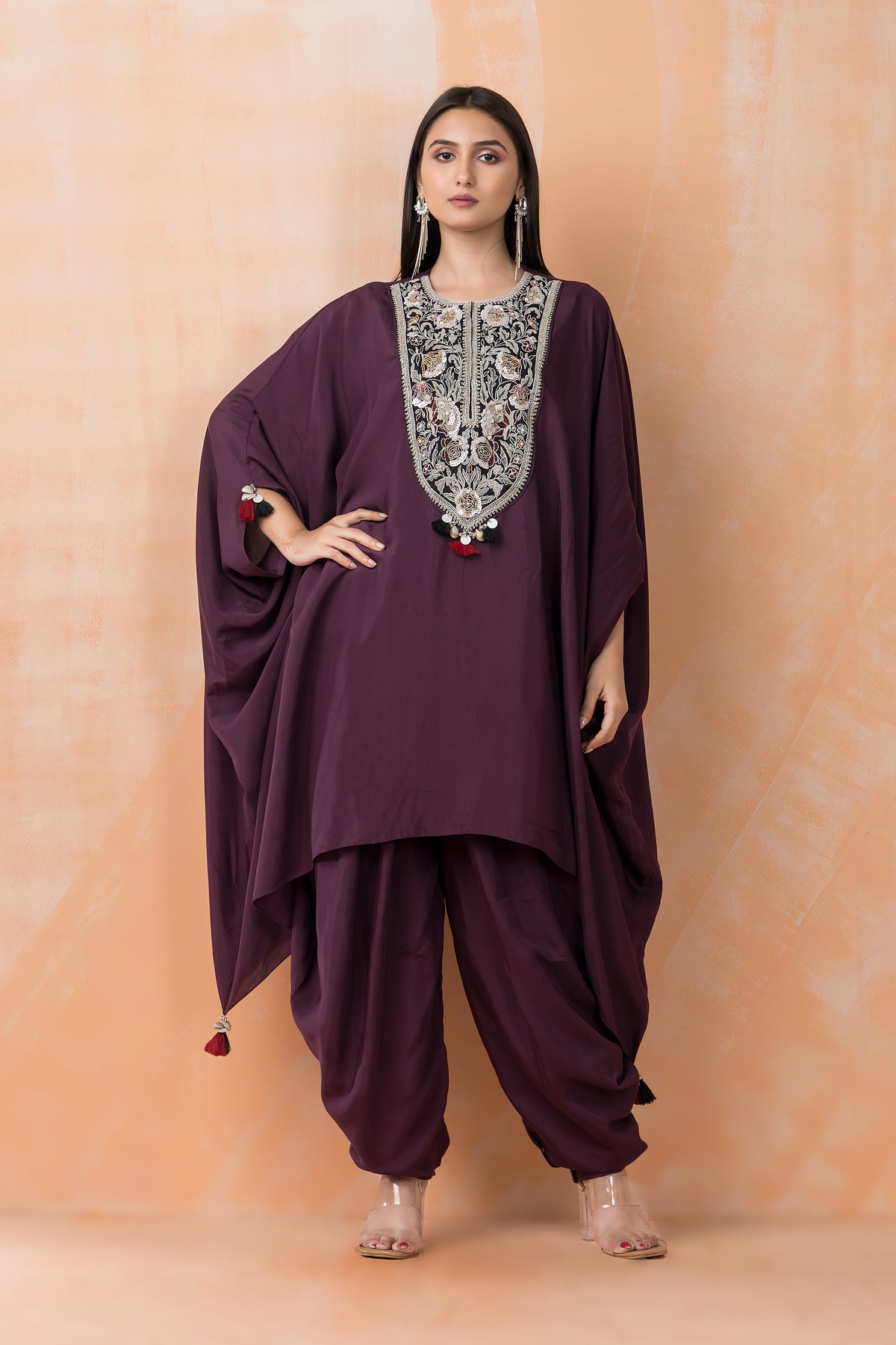 Boho Cut Embroidered Dress