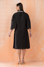 Knee Length Designer Cotton Dress