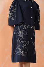 Knee Length Designer Cotton Dress