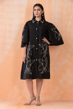 Knee Length Designer Cotton Dress