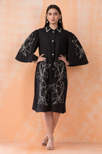 Knee Length Designer Cotton Dress