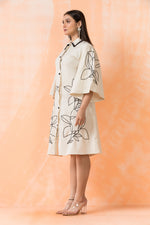 Knee Length Designer Cotton Dress