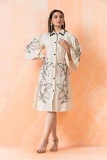 Knee Length Designer Cotton Dress